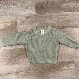 Ayla and Ophelia light green sweater (9-12months)